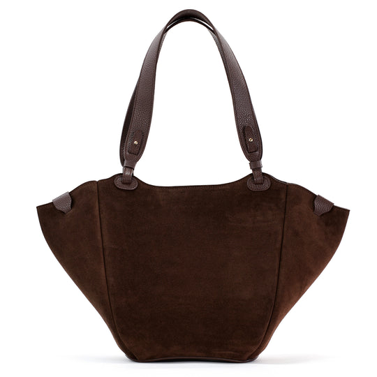 Orée Bag, Suede Leather, Chocolate