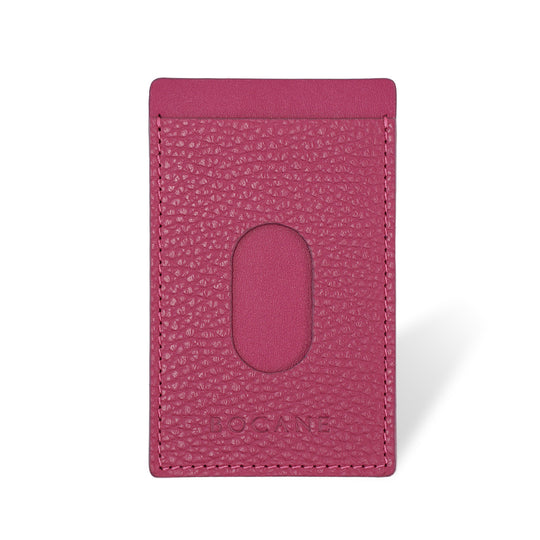 Hublot Leather Card Case, Bright Pink