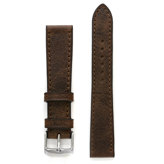 Antique Brown Leather Watch Band