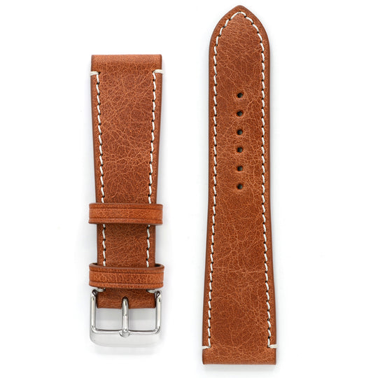 Leather Strap, Cognac Antique, Medium Length