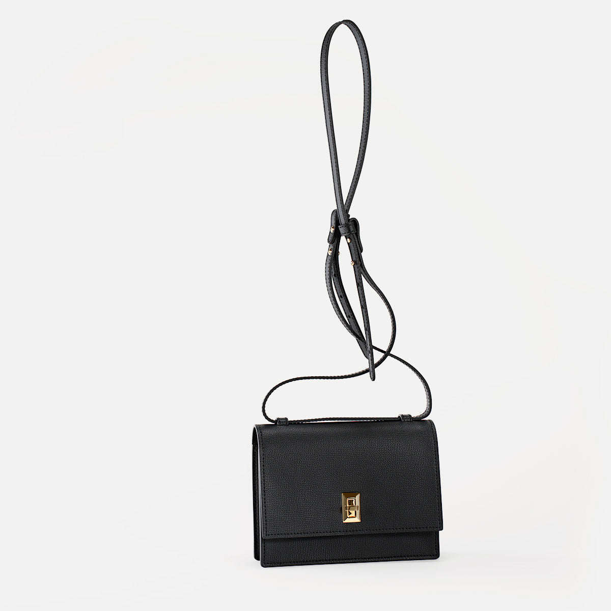 Esprit Bag, Textured Leather, Black