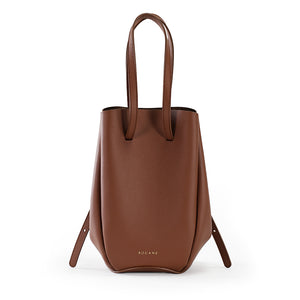 Pétale Bag, Textured Leather, Cinnamon Color