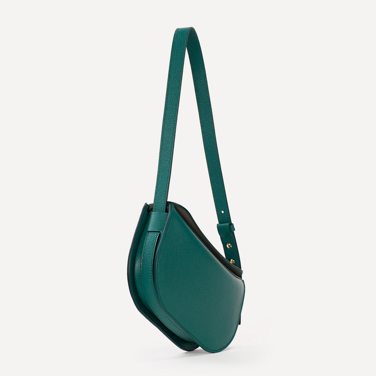 Demoiselle Bag, Textured Leather, Green Avocado