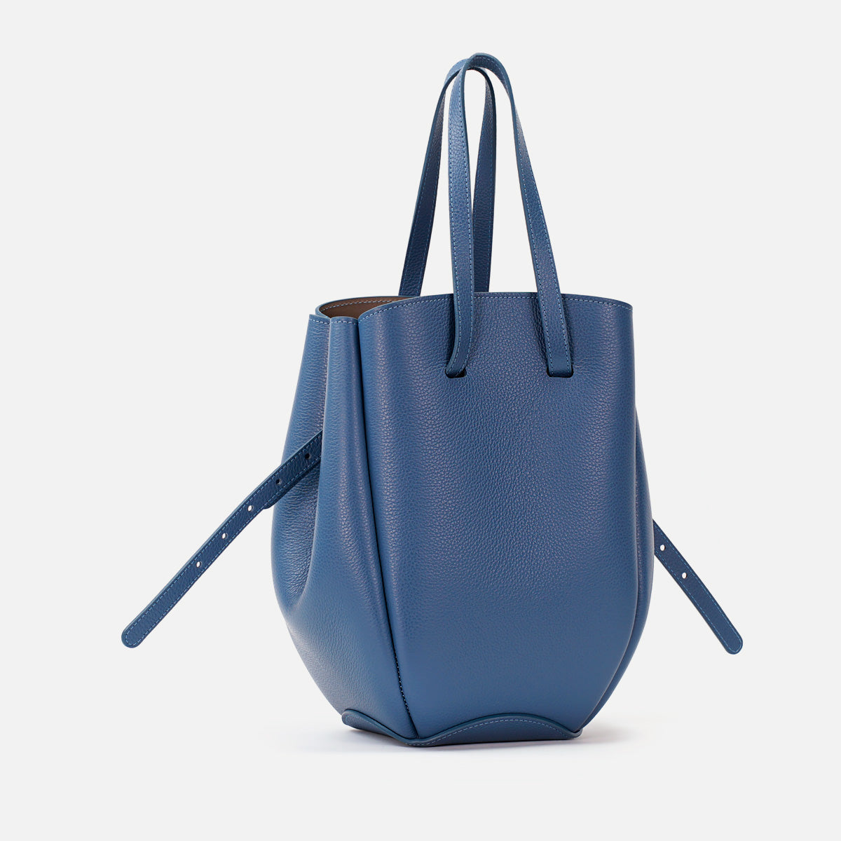 Pétale Bag, Textured Leather, Infinite Blue