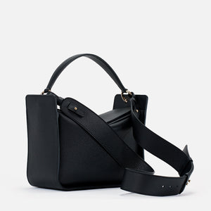 Toujours Bag, Textured Leather, Black