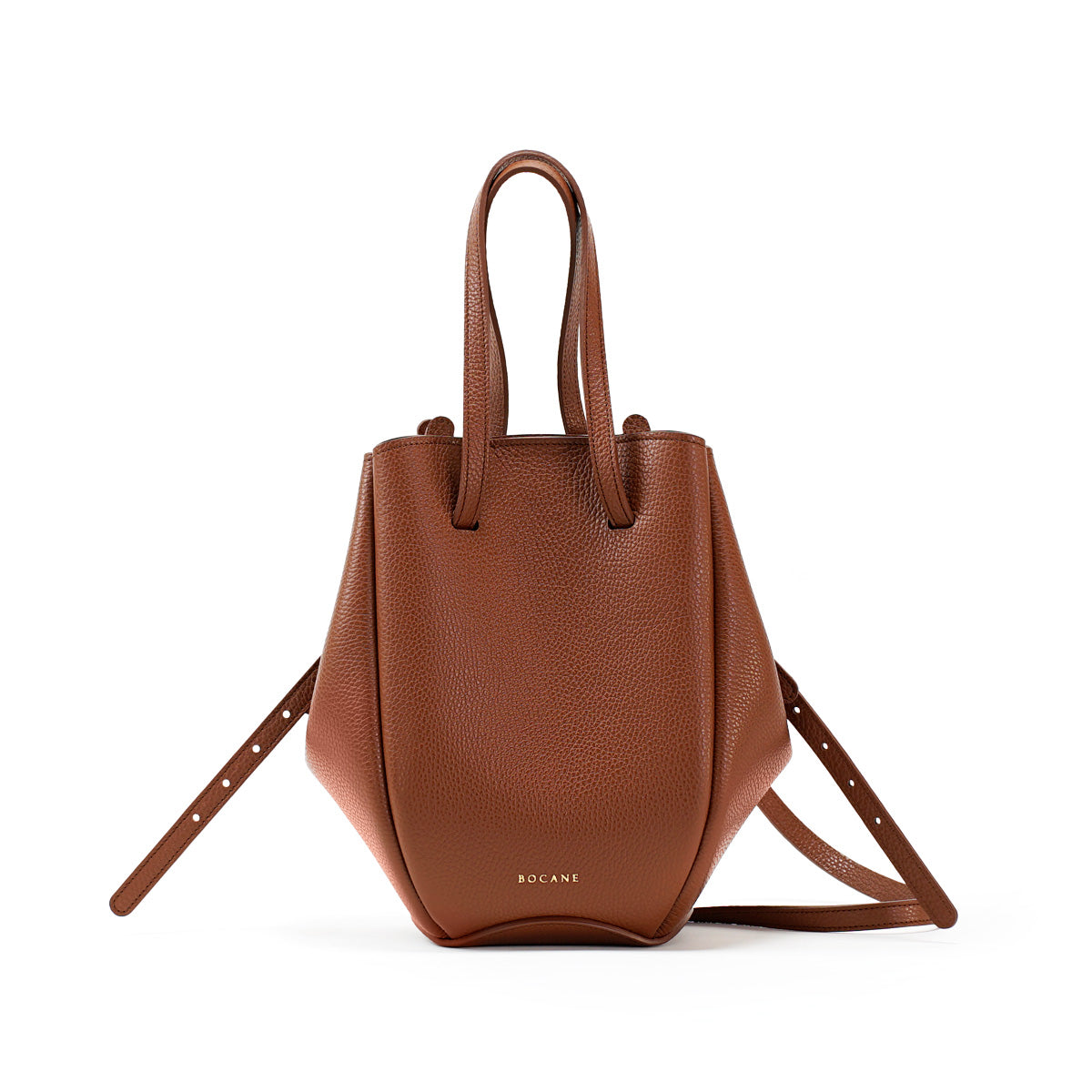 Pétale Bag, Textured Leather, Cinnamon Color, with Extras