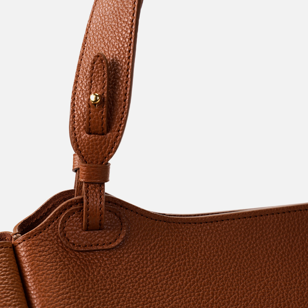 Orée Bag, Textured Leather, Cinnamon Brown
