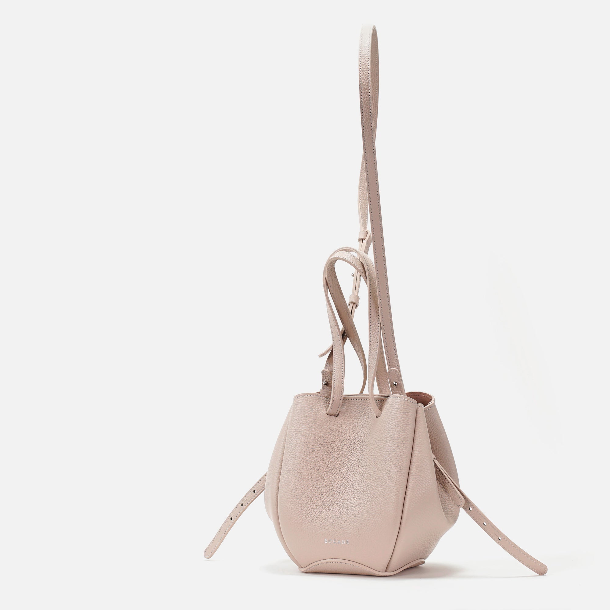 Mini Pétale Bag, Textured Leather, Vanilla Rose Cream, with Extras