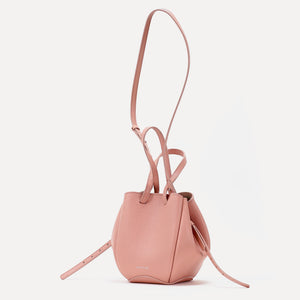 Mini Pétale Bag, Textured Leather, Rose Poudré, with Extras