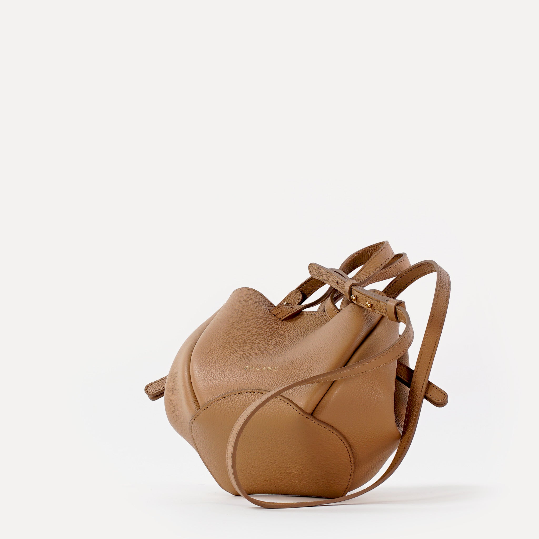 Bijou Pétale Bag, Textured Leather, Cappuccino, with Extras