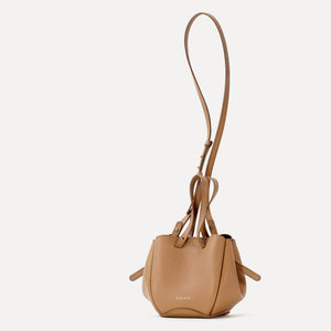 Bijou Pétale Bag, Textured Leather, Cappuccino, with Extras