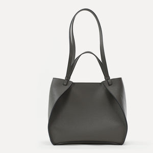Amarante Bag, Textured Leather, Chocolate
