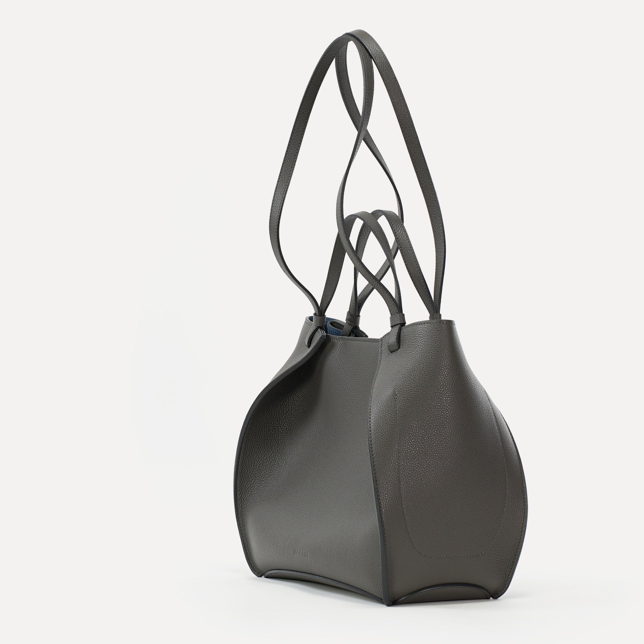 Amarante Bag, Textured Leather, Chocolate