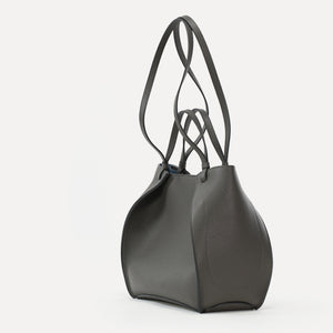 Amarante Bag, Textured Leather, Chocolate