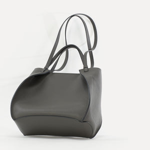 Amarante Bag, Textured Leather, Chocolate