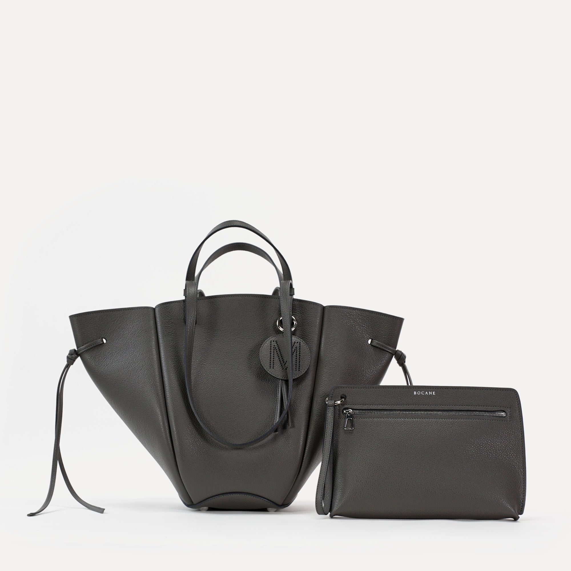 Voulez-Vous Bag, Textured Leather, Smokey Grey