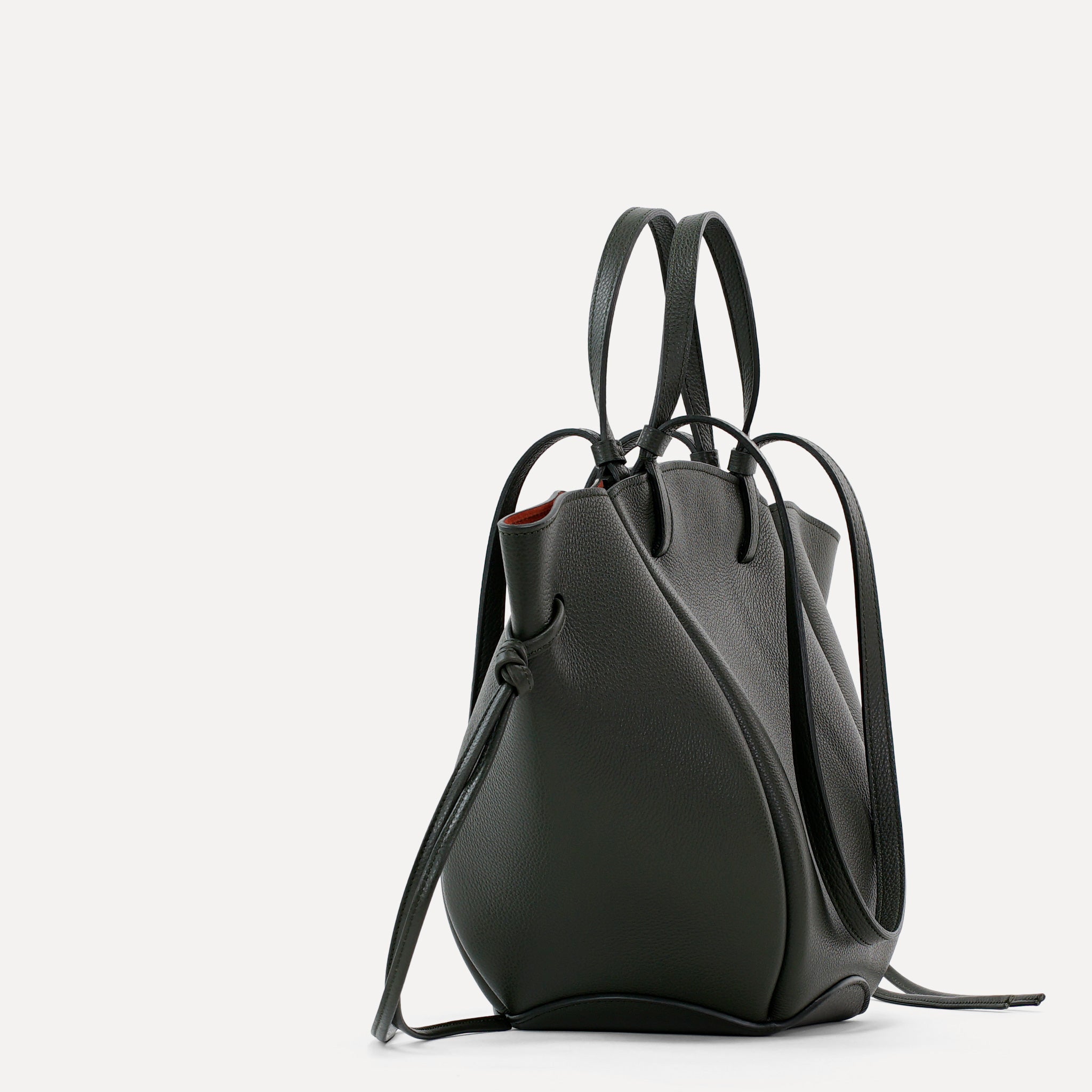 Midi Voulez-Vous Bag, Textured Leather, Green Loden
