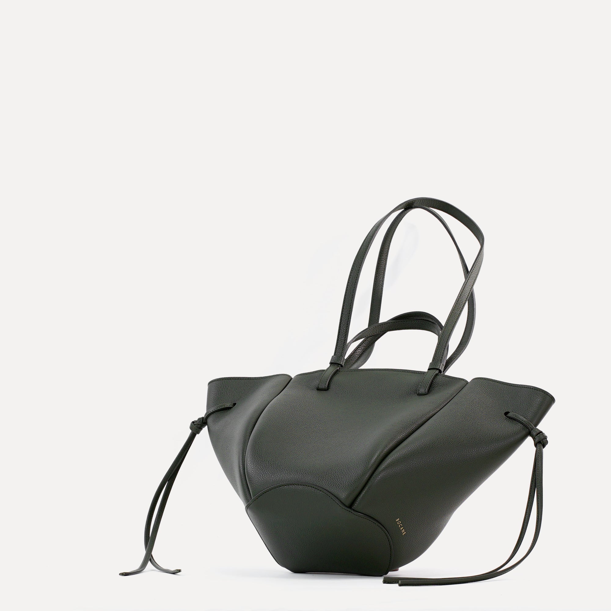 Midi Voulez-Vous Bag, Textured Leather, Green Loden