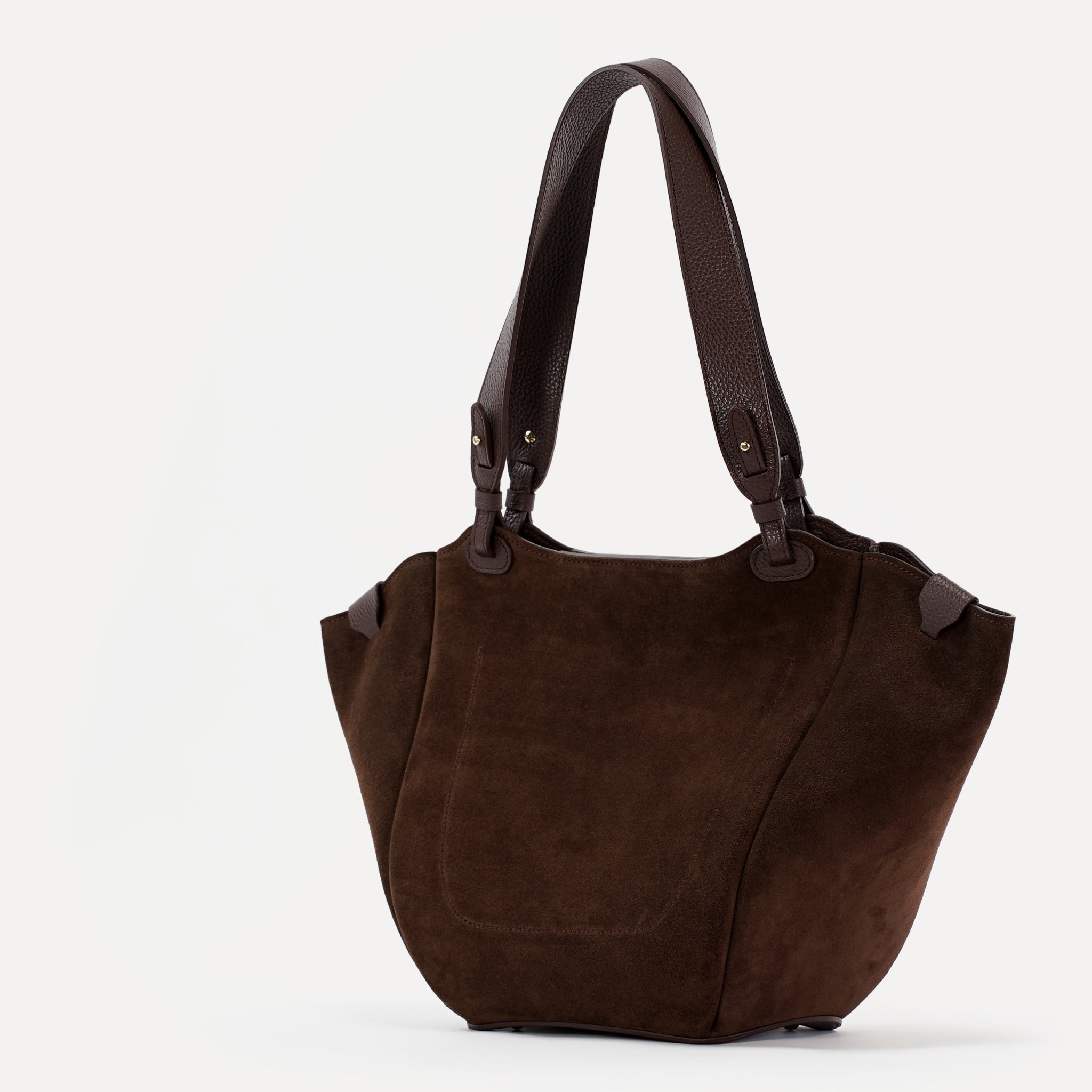 Orée Bag, Suede Leather, Chocolate