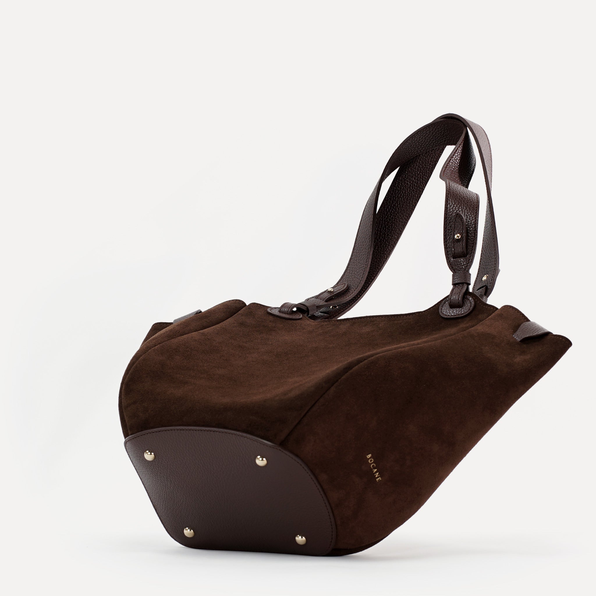 Orée Bag, Suede Leather, Chocolate