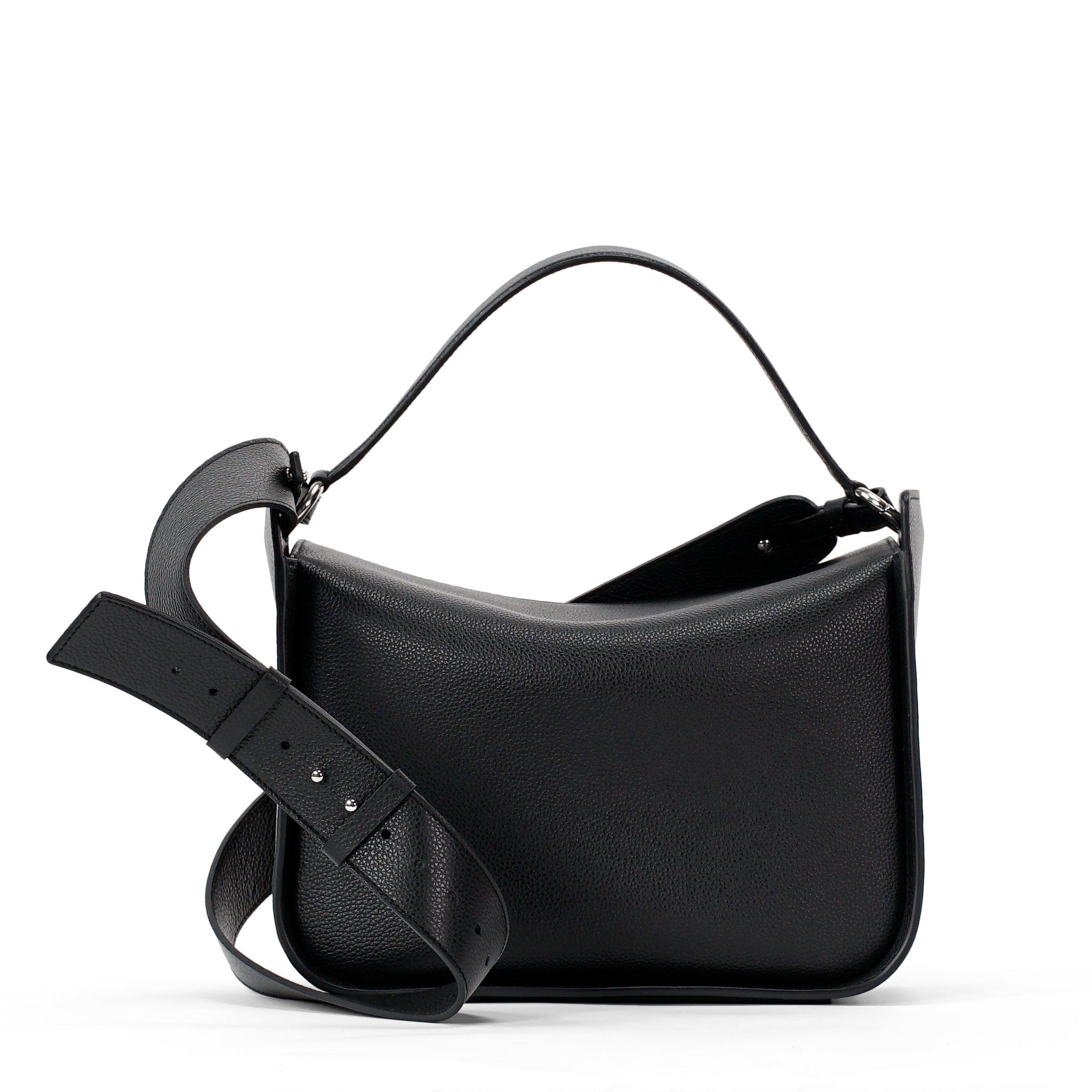 Toujours Maxi Bag, Textured Leather, Black
