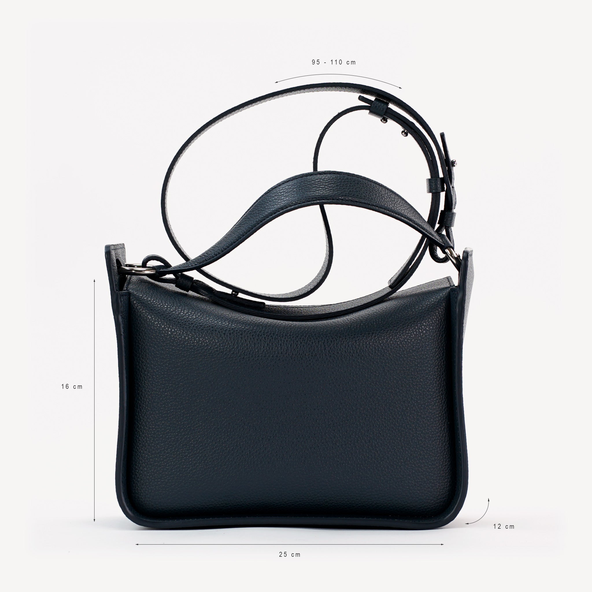 Toujours Bag, Textured Leather, Black