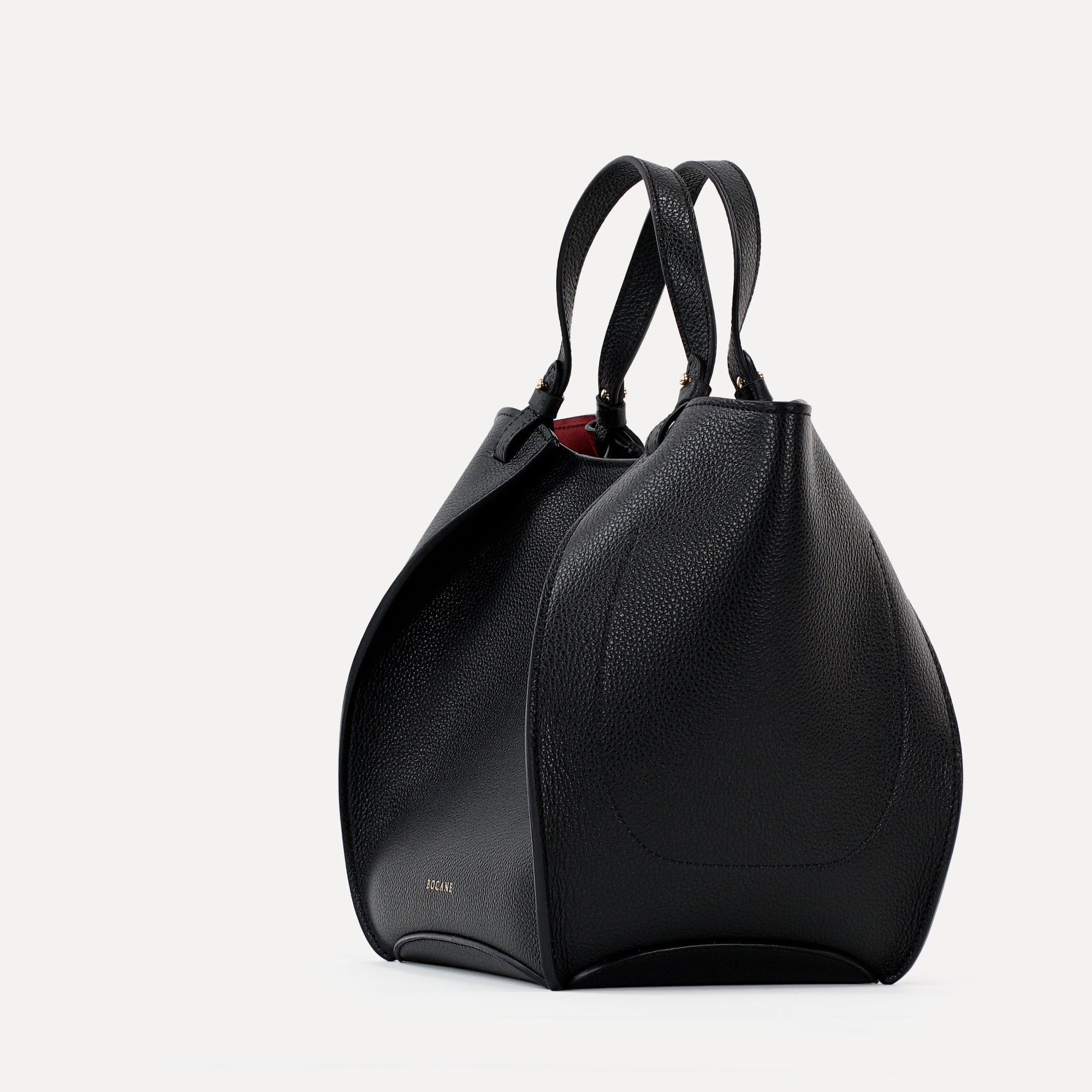 Amarante Bag, Textured Leather, Black