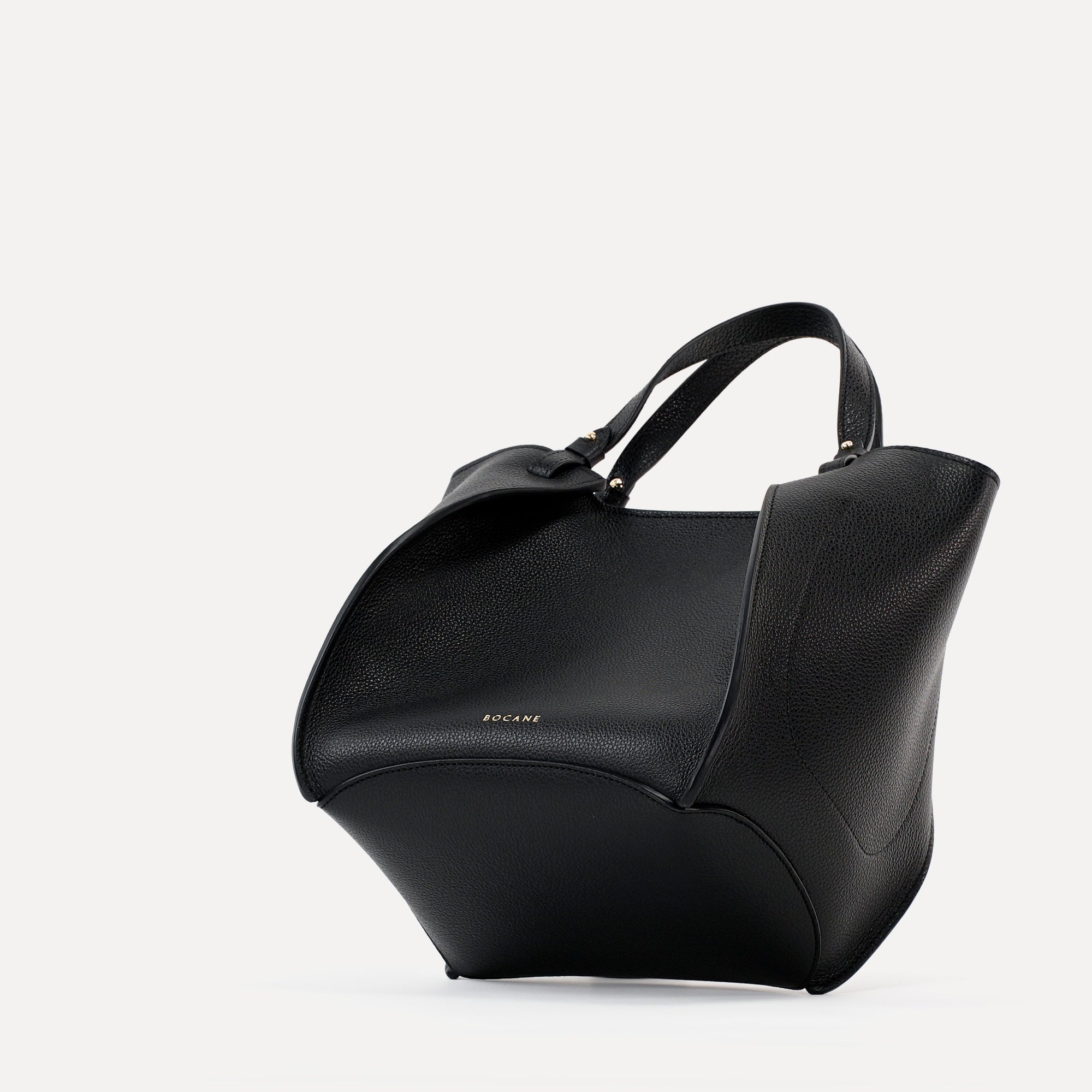 Amarante Bag, Textured Leather, Black