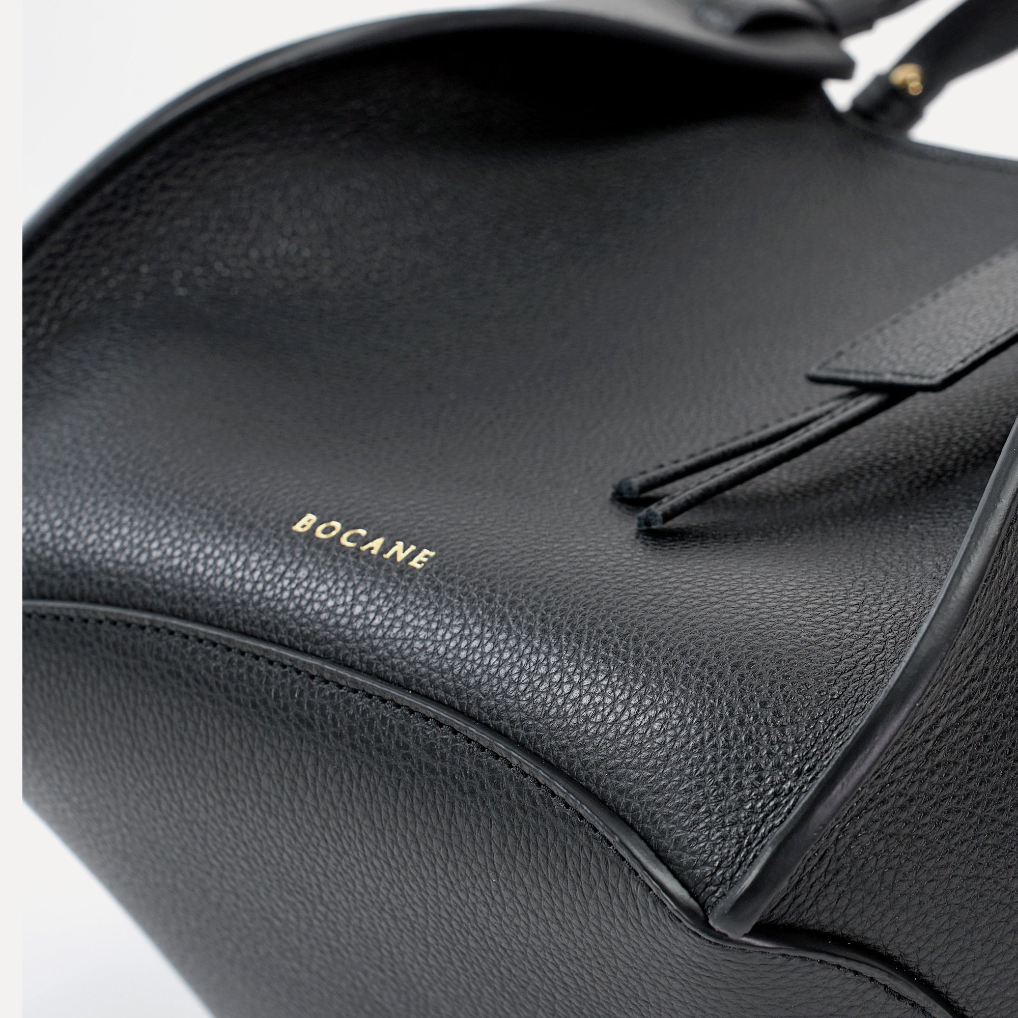 Amarante Bag, Textured Leather, Black