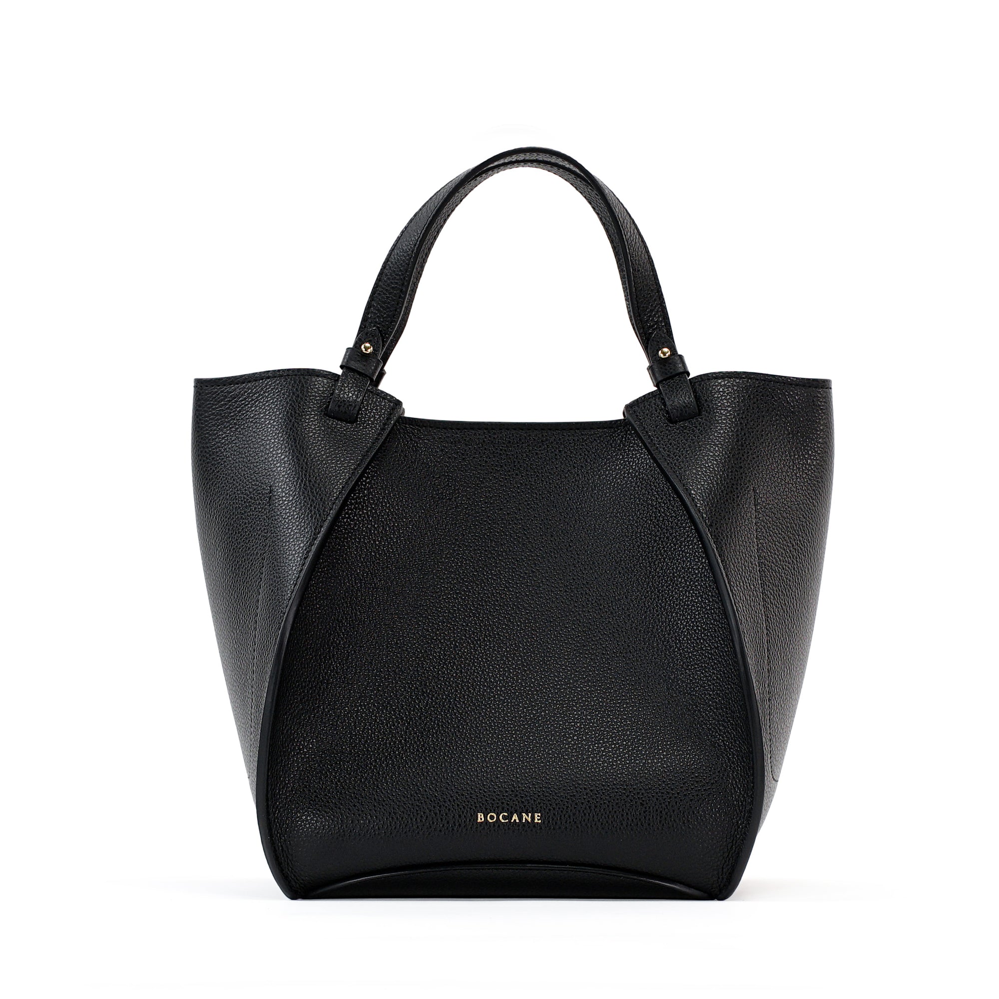 Amarante Bag, Textured Leather, Black