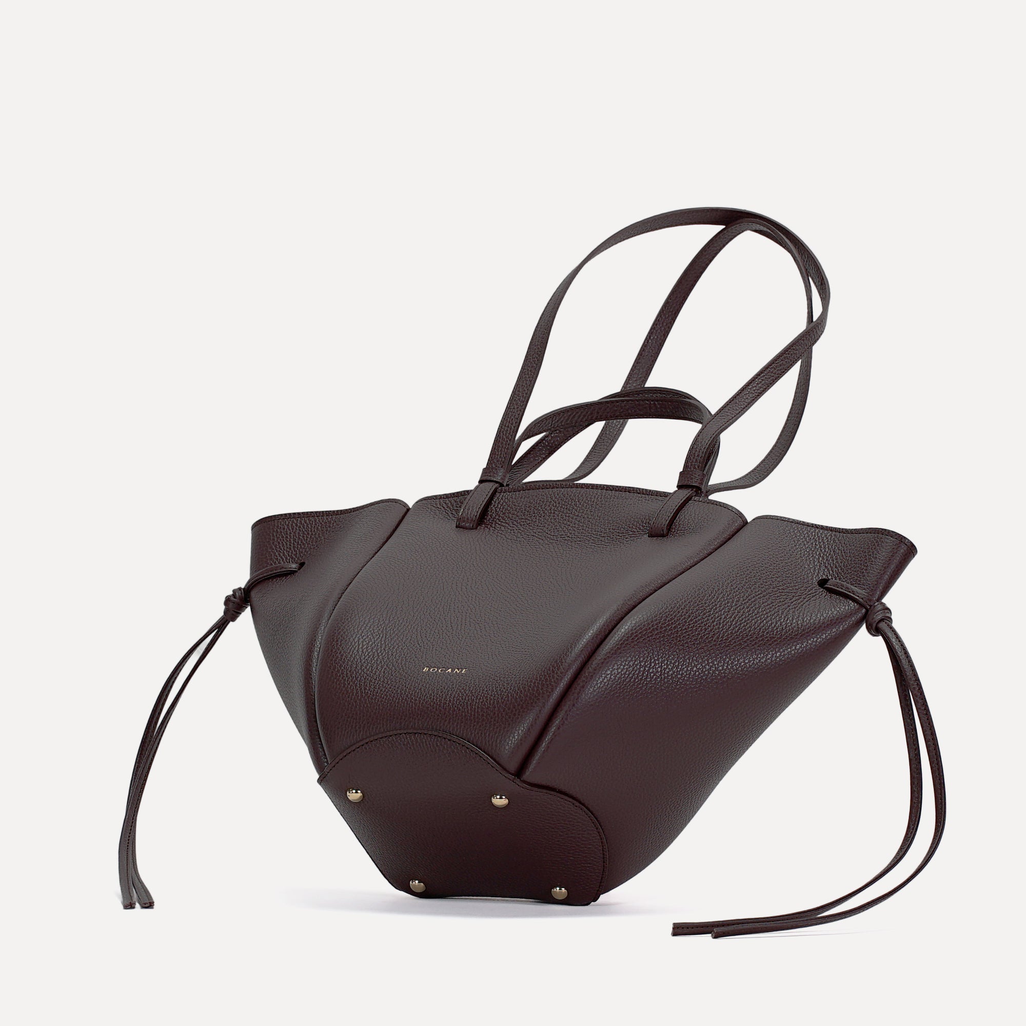 Voulez-Vous Midi Bag, Textured Leather, Burgundy