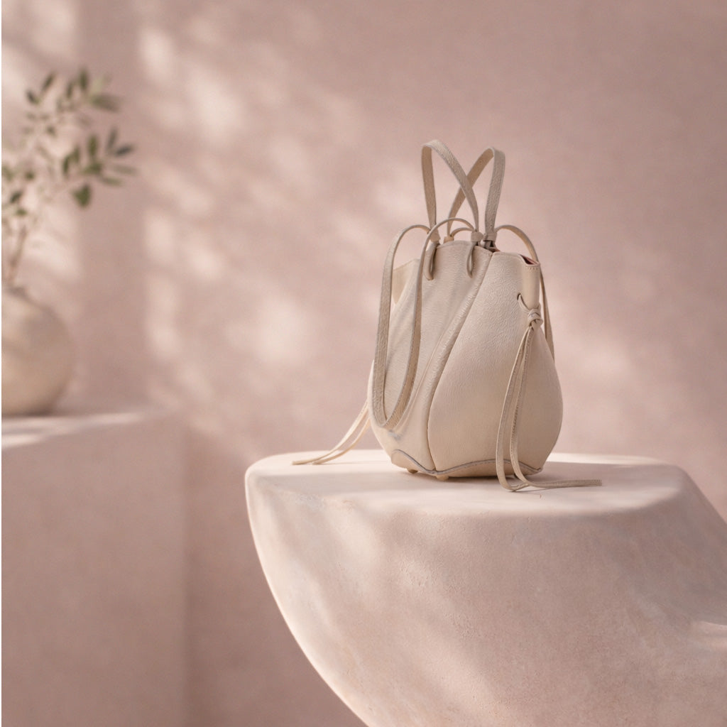 Midi Bag Voulez-Vous, Textured Leather, Rosé Vanilla 