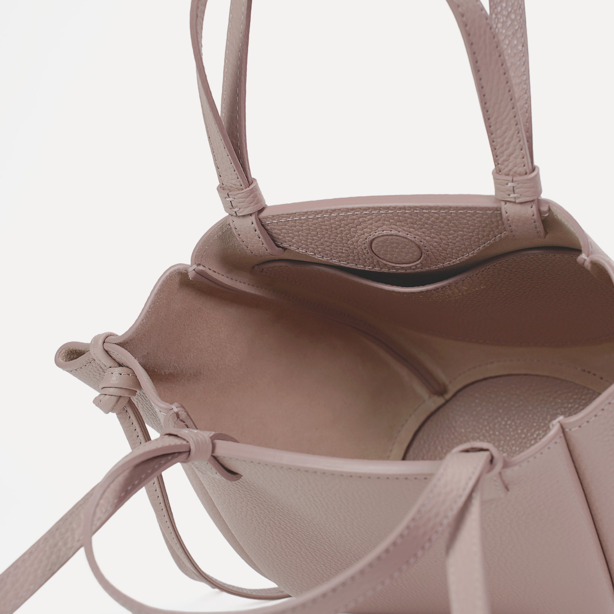 Voulez-Vous Bag, Textured Leather, Powder Pink