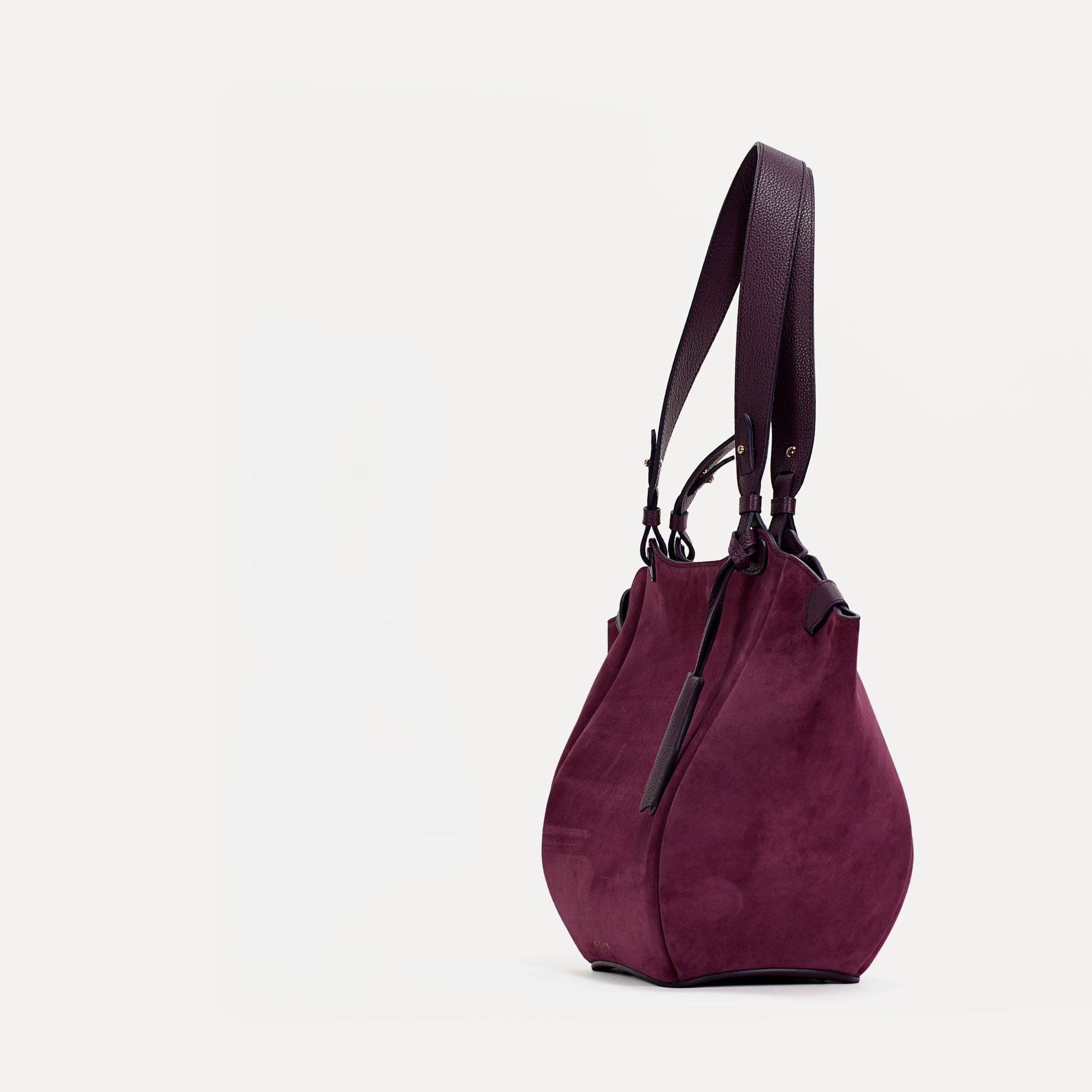 Orée Bag, Suede Leather, Chocolate