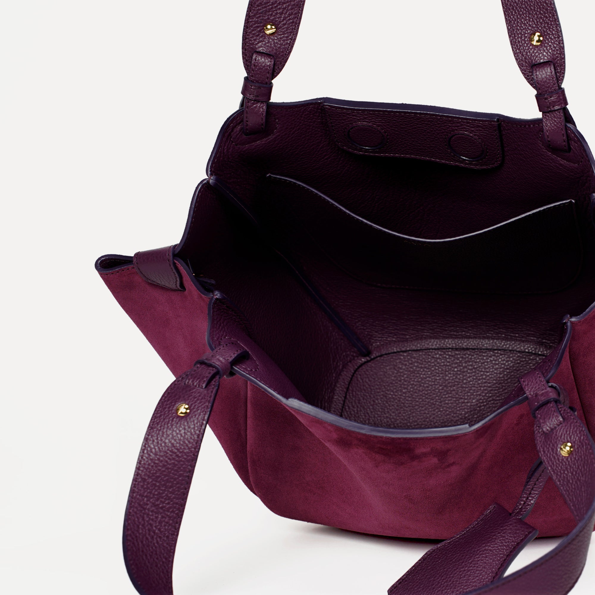 Orée Bag, Suede Leather, Chocolate