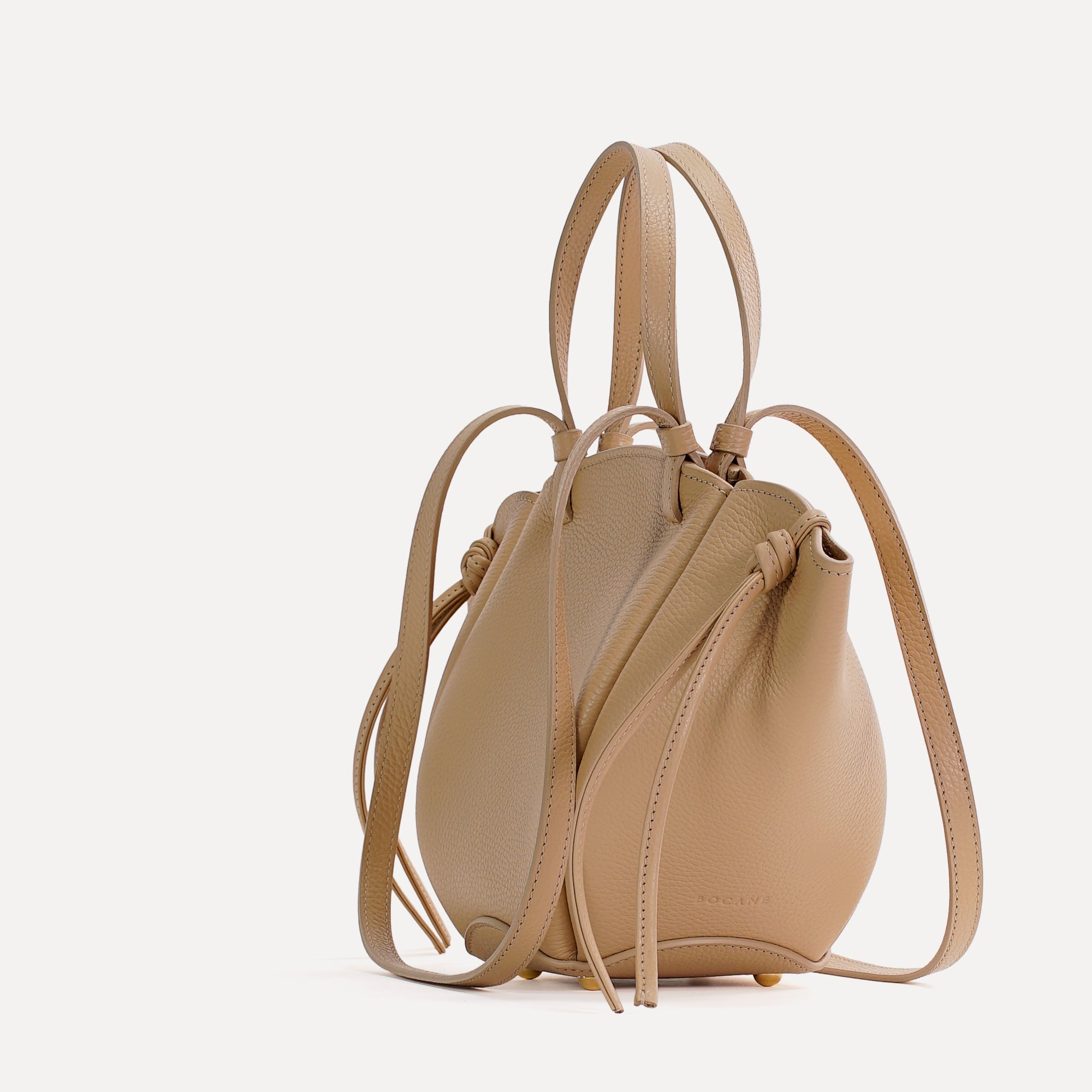 Voulez-Vous Bag, Textured Leather, Champagne