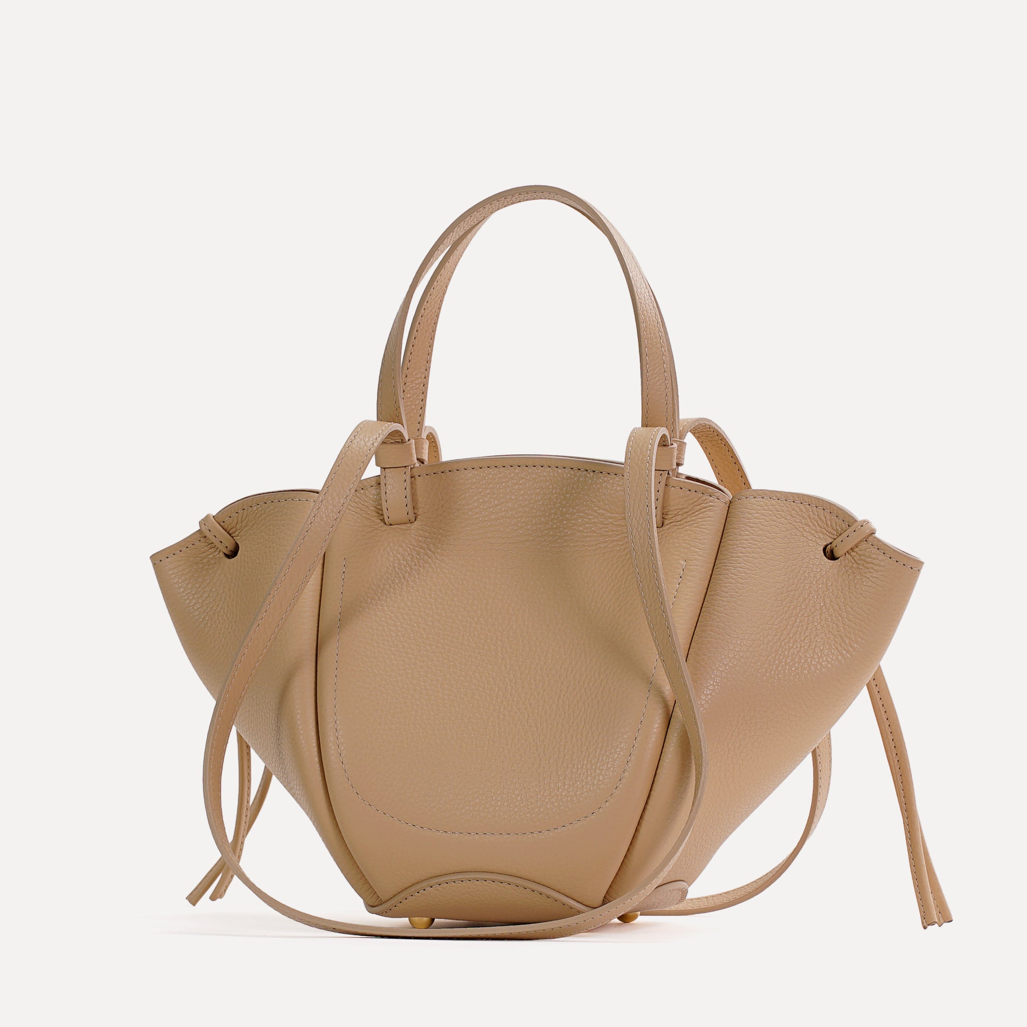 Voulez-Vous Bag, Textured Leather, Champagne