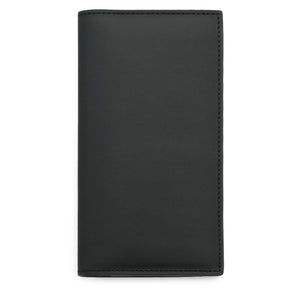 Long Wallet in Smooth Leather, Matte Black