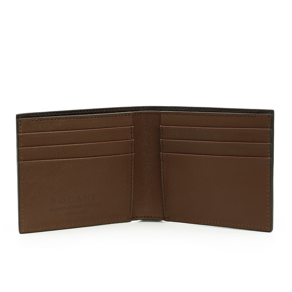 Slim Wallet in Dark Cognac Full Grain Leather