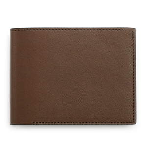 Slim Wallet in Dark Cognac Full Grain Leather