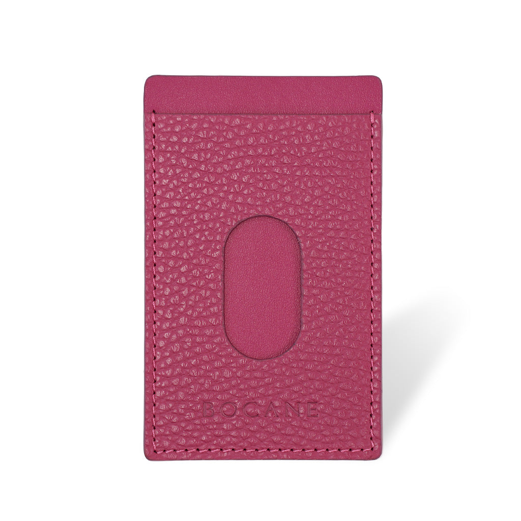 Hublot Leather Card Case, Bright Pink 