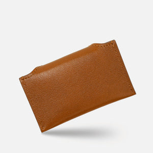 Envelope Cardholder, in Full-Grain Cognac Leather