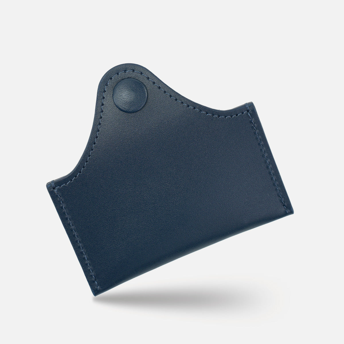 Envelope Cardholder, in Full-Grain Navy Blue Leather