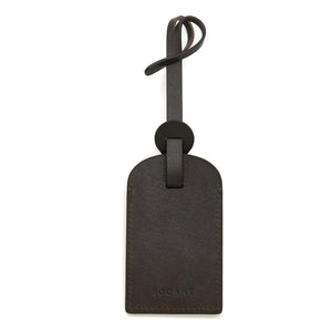 Bright Red Leather Luggage Tag 