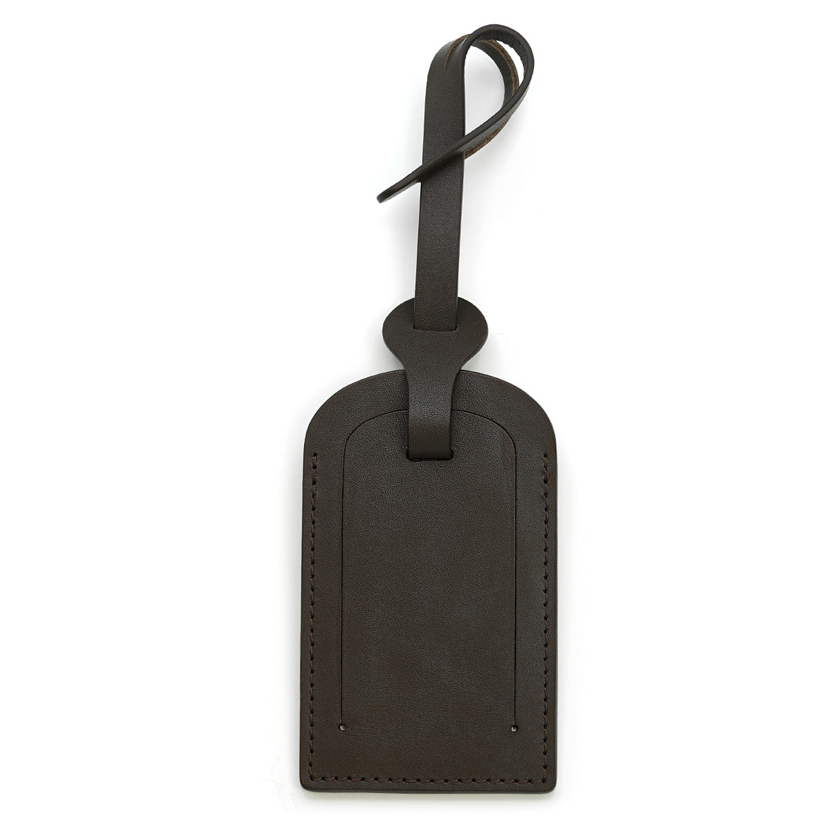 Bright Red Leather Luggage Tag 