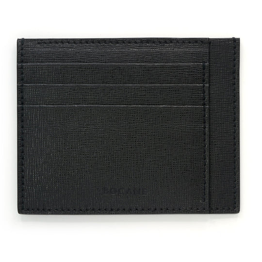 Black Saffiano Leather Wallet, Extra Slim