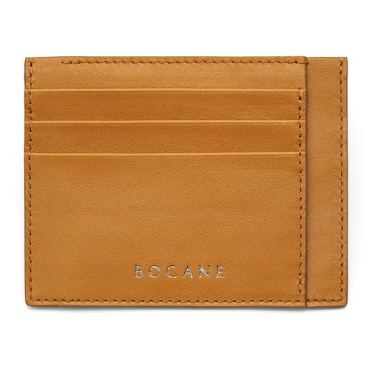 Full-Grain Leather Card Holder, Canyon Color